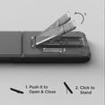 thumbnail image 6 of VRS Design Phone Case for Galaxy Z Flip 3, [QuickStand Modern] Sturdy Kickstand Case Compatible with Galaxy Z Flip 3 (2021) Clear, 6 of 9