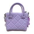 thumbnail image 3 of Mini Tote Steve Madden color lila con doble asa para mano, asa larga desmontable y ajustable para hombro, 3 of 6