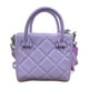 thumbnail image 3 of Mini Tote Steve Madden color lila con doble asa para mano, asa larga desmontable y ajustable para hombro, 3 of 6