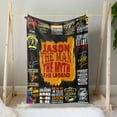 thumbnail image 3 of Vintage Custom Name Blanket for Biker, Personalized Blanket Name Gift Ideas for, 3 of 6