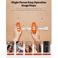 thumbnail image 4 of Precision Level Ruler Picture Hanging Tool with Built-In Level Guide, 4 of 7