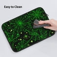 thumbnail image 5 of Pofeuu Green Bright Web with Spiders Print Laptop Carrying Case,13-15-Inch Laptop and Tablet, Sleek Design, Durable and Water-Repellent Fabric, Business Casual or School-15 inch, 5 of 8
