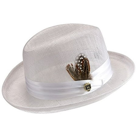 Montique Men's Godfather Sinamay Straw Hat H21