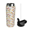 thumbnail image 2 of Sikiie Sausage Tomato Toast Print 18OZ Insulated Straw Cup, Portable Leak-proof Sports Water Bottle, Stainless Steel Water Cup Suitable for Home and Outdoor, 2 of 8