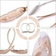 thumbnail image 4 of 2 piezas de encaje de cortina (pluma plateada), hebilla de cortina, cortina de aleación decorativa ajustable con clip de cortina, 4 of 5