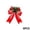 B, variant on huayou 6pcs Solid Red Velvet Pine Cone Berry Christmas Bow 5.90×5.11in Soft Velvet Burlap Stripe Double Tail Bow for Front Door Wreath Stair Rail Gift Package Holiday Decoration