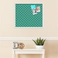 thumbnail image 3 of PinPix ArtToFrames 26x22 Custom Cork Bulletin Board    Poster Board Has a Fabric Style Canvas Finish, Framed in Satin White Frame (PinPix-588), 3 of 5