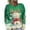 Army Green, variant on Women's Fashion Christmas Snowman Printed Long Sleeve Knitted Cardigan, Button Down Jacket for Cozy Holiday Seasonal Sweater Outerwear,Army Green,L