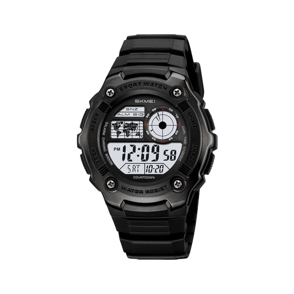 Luminous Digital Outdoor Alarm Watch, Multi-Functional Sports Watch for Running and Countdown, Perfect for Active Enthusiasts, Waterproof Design for All Environments