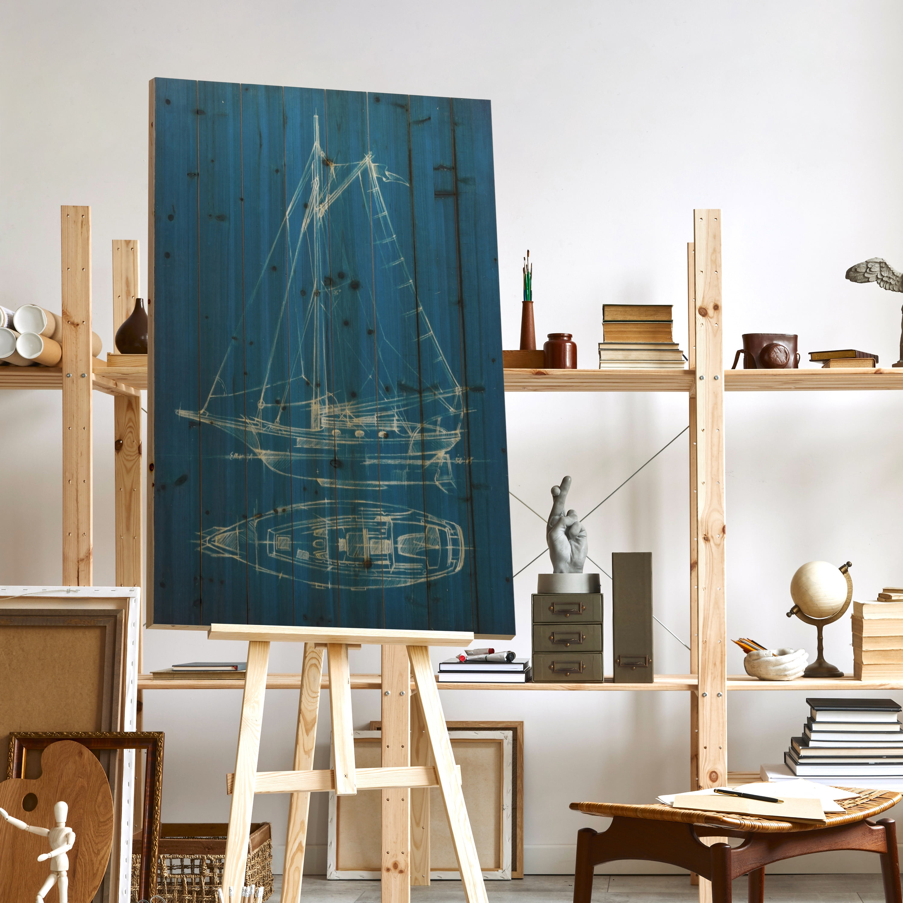 Empire Art Direct Sailing 2 Print on Solid Wood Wall Art, 45" x 30", Ready to Hang