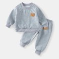 thumbnail image 2 of zbxnLI Baby Boys Girls Cotton Sweatsuits Cartoon Long Sleeve Sweatshirt and Sweatpants Activewear Sets, 2 of 9