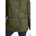 thumbnail image 4 of Jessica London Women's Plus Size Snap-Front Quilted Coat, 4 of 5