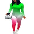 thumbnail image 3 of Female Jumpsuit  Neck Long Sleeve Bodysuit M, 3 of 5