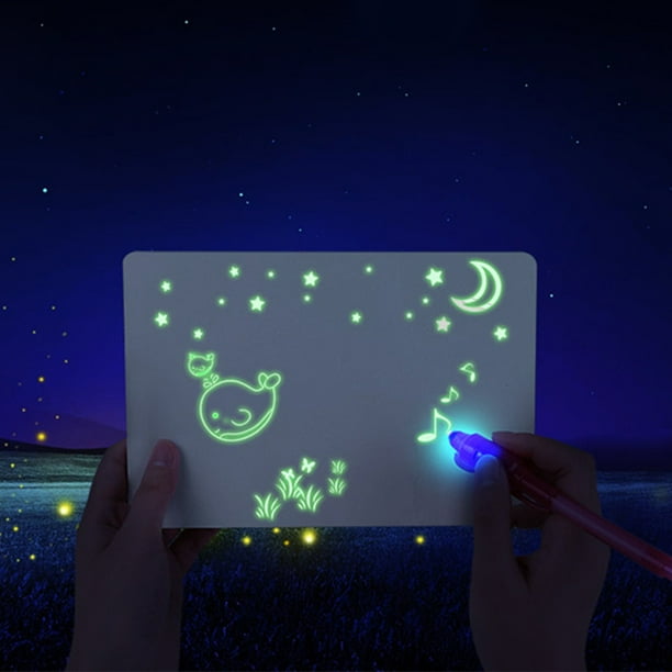 Children's Fluorescent Drawing Board to learn Letters and drawwith