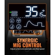 HITBOX 200A 4-in-1 MIG TIG Welder, 110V/220V Dual Voltage, Synergic Portable Welding Machine