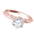 thumbnail image 3 of Aonejewelry 0.75 Ct. Ttw Halo Diamond Engagement Ring 14K Rose Gold, 3 of 4