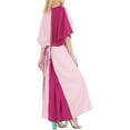 thumbnail image 3 of HAPPY BAY Women's Summer Loungewear Relaxed Fit Caftan Maxi Night Shirts 3X-4X Pink_A928, 3 of 4