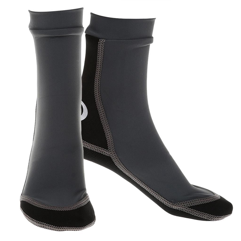 Chaussettes De Plongée Adultes – Chaussettes Néoprène Chaudes & Antidérapantes – Protection Apnée, Surf, Plage – LOVIVER