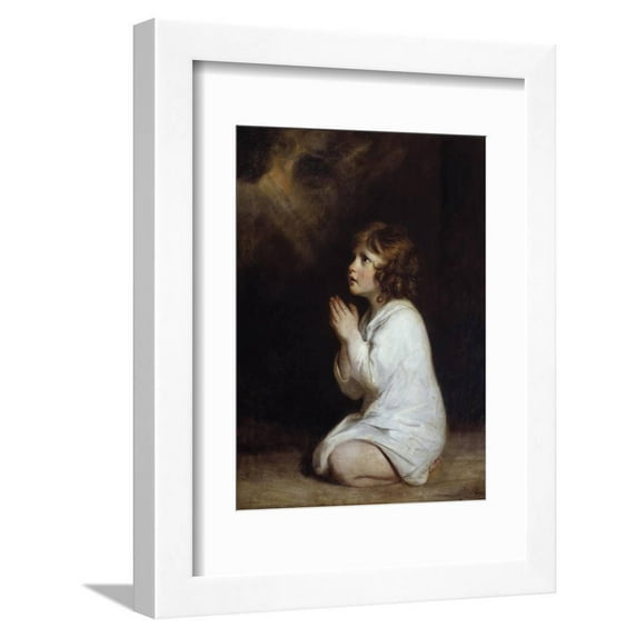 The Infant Samuel Praying by Joshua Reynolds Framed Print Wall Art