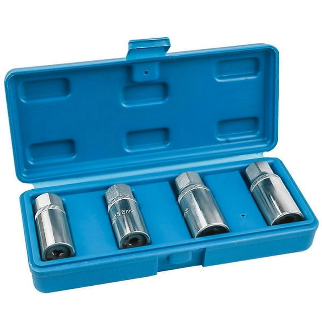 4pcs Stud Extractor Set Broken Stud Removal Socket Metric Stud Remover Tool Drive Nut Remover Stud Puller