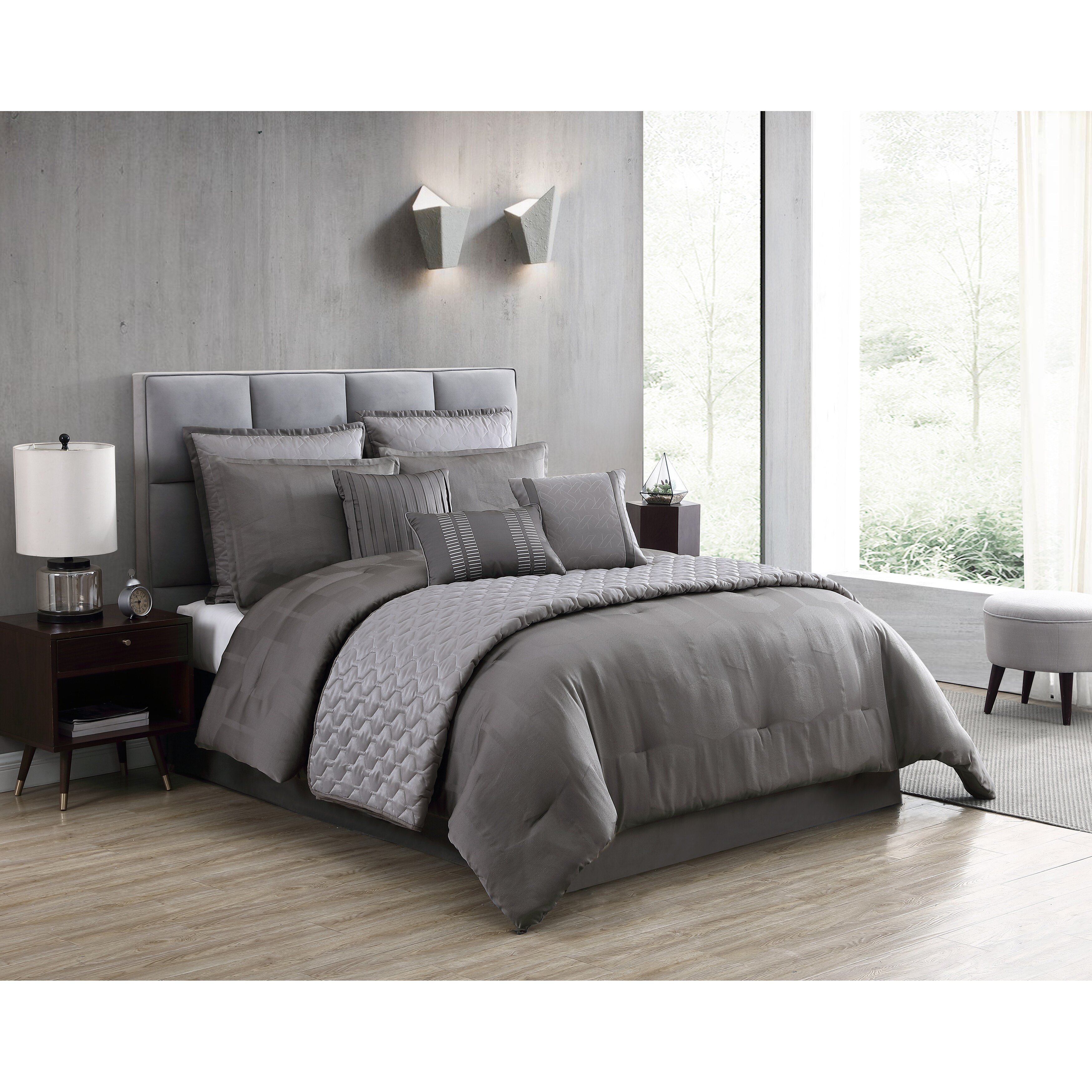 Riverbrook Home Gilmore Grey 10-piece Comforter Set King