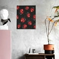 thumbnail image 3 of KLL Beautiful Red Ladybug Print Canvas Wall Art, Canvas Painting Prints Canvas Art Wall Decor Home Decoration for Living Room Bedroom Office, 3 of 6