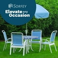 thumbnail image 5 of Sorfey Round Table Cover Fitted Picnic Tablecloth with Umbrella Hole, Black 30", 5 of 9