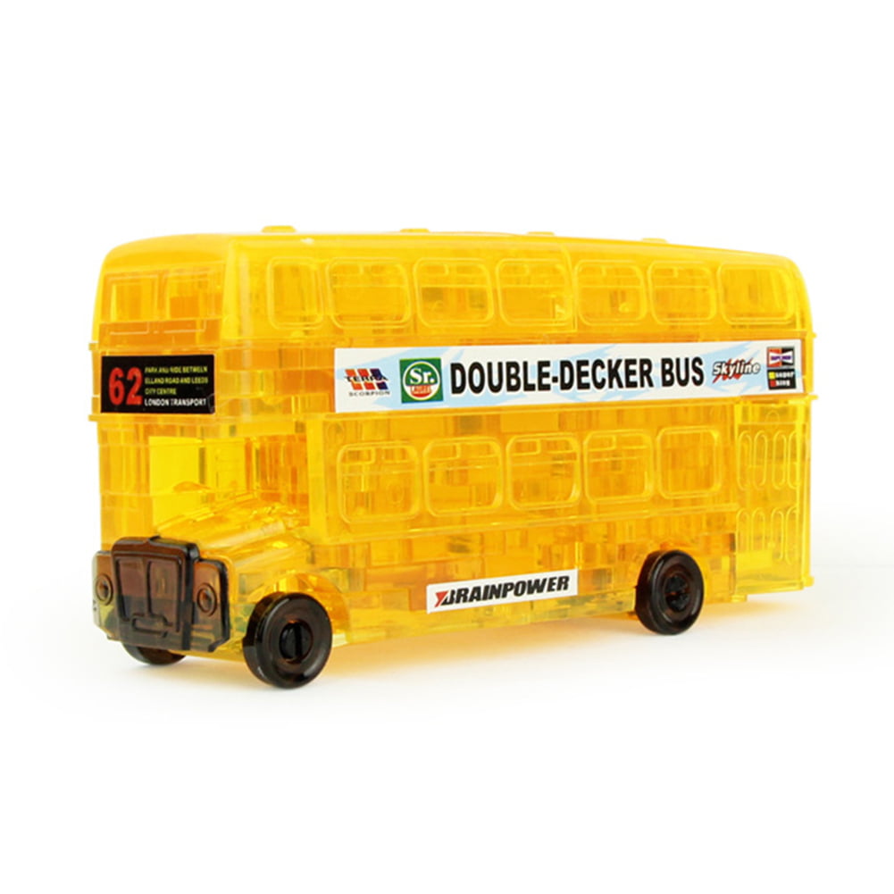 Double Decker Bus 3D Puzzle Child Boys Girls Model Paper DIY Educational Toy 
