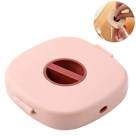 JJYY 1PC/2Pcs Portable Round USB Cable Winder - Small Rotating Data Cable Organizer for Mobile Phone Charging and USB Cables  Compact and Easy Storage Solution