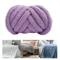 thumbnail image 6 of perfeclan Chunky Wool Yarn, Arm Knitting Yarn, Lightweight DIY Hand Knitting, Bulky Yarn, Heavy Yarn for Crafts, Bed, Fence, Hats, Tapestry, Sweater Violet, 6 of 9