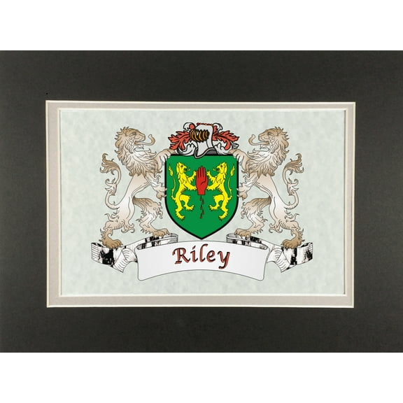 Riley Irish Coat of Arms Print - Frameable 9" x 12"