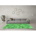 thumbnail image 3 of Ahgly Company Indoor Round Abstract Emerald Green Modern Area Rugs, 8' Round, 3 of 4