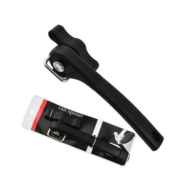 FACEGA Can Opener,Stainless Steel Side-Cut Can and Jar Opener with Comfortable Handle,Multi-Purpose Manual Can Opener,Black