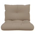 thumbnail image 2 of vidaXL Pallet Cushions 2 pcs Taupe Fabric, 2 of 5