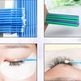 thumbnail image 5 of 200 Packs Micro Applicator Brush Disposable Eye Lashes Mascara Wands for Eyelash Extension Clean and Compatible and Personal Care Makeup Beauty Brush Eyebrow brush 2.5mm Tips Light Blue Handle, 5 of 5