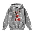 thumbnail image 4 of Xudanell Sweatshirts for Women Christmas Shirts for Women Oversized Girls Hoodie Christmas Holiday Patterned Top, 4 of 5