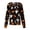 Yellow, variant on Domzest Halloween Scrub Jacket for Women Button Front Pumpkin Ghost Bat Print Medical Workwear Jacket Cute Nurse Uniform Khaki L