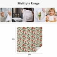 thumbnail image 5 of Cloth Napkins Set of 8 - 20x20 Inches, Valentine's Day Washable Reusable Table Napkins, Red Roses Leaves Plants Spring Beige Soft & Absortbent Dining Napkin for Party Wedding Hotel Restaurant, 5 of 8