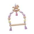thumbnail image 3 of Bird swing juguete loro escalera de madera para pájaros pequeños periquitos cacatúas Troyanos, 3 of 8