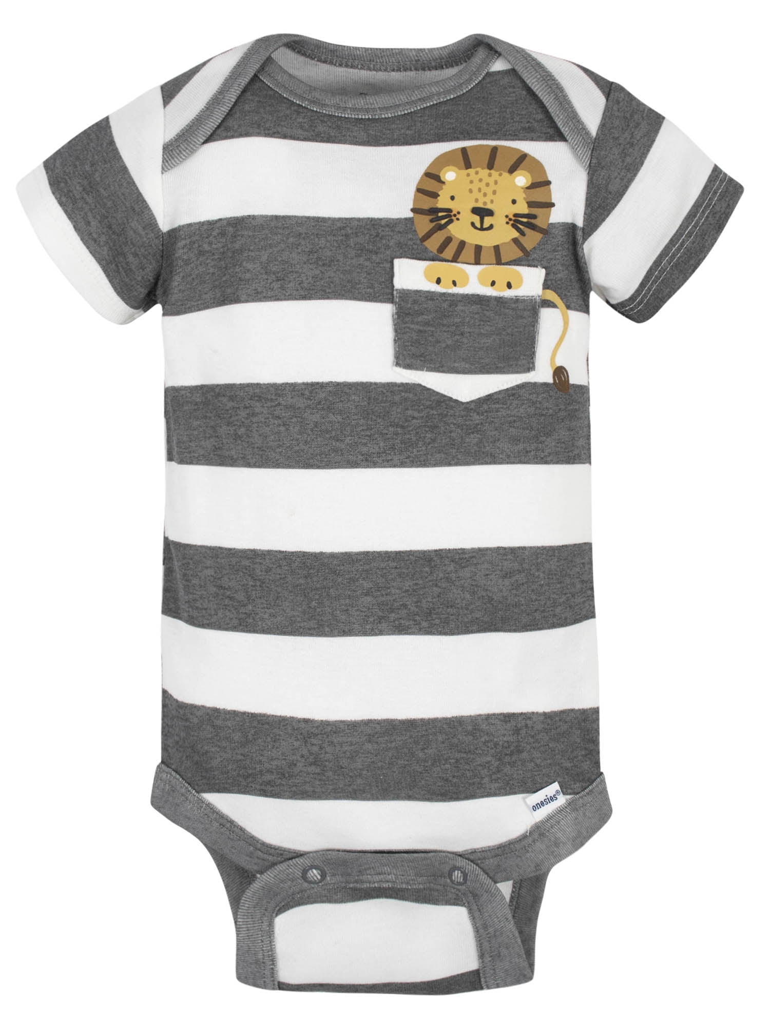 Gerber Baby Boy Short Sleeve Onesies Bodysuits, 3-Pack (Preemie - 12M)