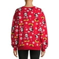 thumbnail image 3 of Mickey Mouse Juniors Printed Snowflake Holiday Sweatshirt, 3 of 6