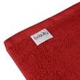 thumbnail image 5 of Beauty Threadz Cotton Banded Bath Mats, Red, [Not a Bathroom Rug], 21 x 34 Inches, 100% Ring Spun Cotton - Highly Absorbent and Machine Washable Shower Bathroom Floor Mat (Pack of 2), 5 of 7
