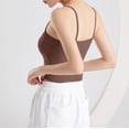 thumbnail image 5 of ZyeKqe Womens Tank Tops with Built in Bra Camisole Top Sleeveless Spaghetti Strap Shirts Square Neck Undershirts Base Layer Vest, 5 of 6