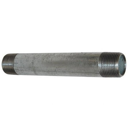 1-1/2 MNPT x 4-1/2 TBE Galvanized Steel Pipe Nipple Sch 40 6P859