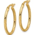 thumbnail image 2 of 14K Yellow Gold Hoop Earrings (22.8 X 2) Made In Italy tf1467, 2 of 5