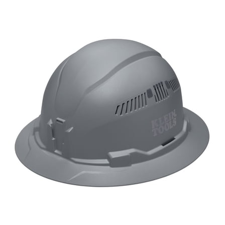 Klein Tools Full Brim Style Vented Hard Hat Gray