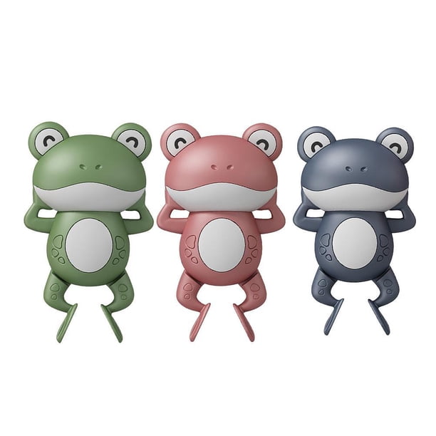 Juguete De Baño De Rana, Rana De Natación, Juguete De Cuerda, Juguete De Baño De Natación, Juguete De Agua De Rana De Dibujos Animados, Juguete De Bañera, 3 Uds. Serendint BA001040-00