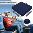 thumbnail image 2 of Stadium seat cushion 3.15 inches thick portable with handle bleacher seat cushion outdoor indoor activities waterproof chair cushion, 2 of 4