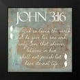 thumbnail image 2 of Greene, Taylor 12x12 Black Modern Framed Museum Art Print Titled - John 3-16, 2 of 5
