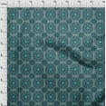 thumbnail image 4 of oneOone Viscose Chiffon Teal Blue Fabric Asian Ornamental Quilting Supplies Print Sewing Fabric By The Yard 42 Inch Wide, 4 of 4